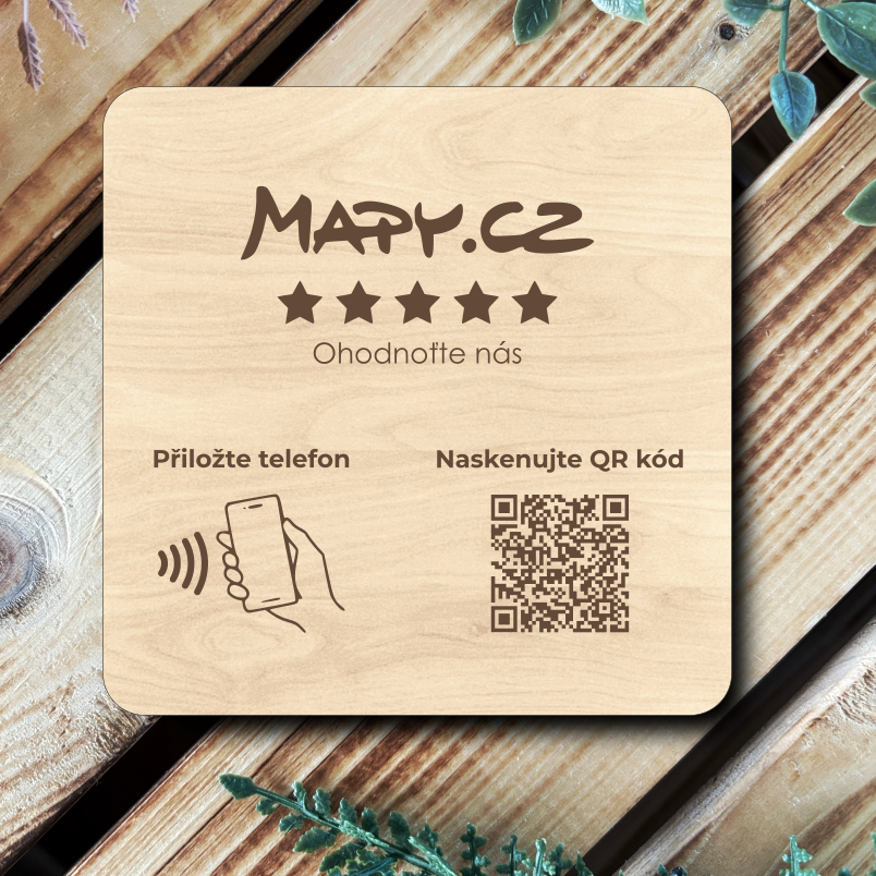 NFC / QR destička pro Mapy.cz recenze