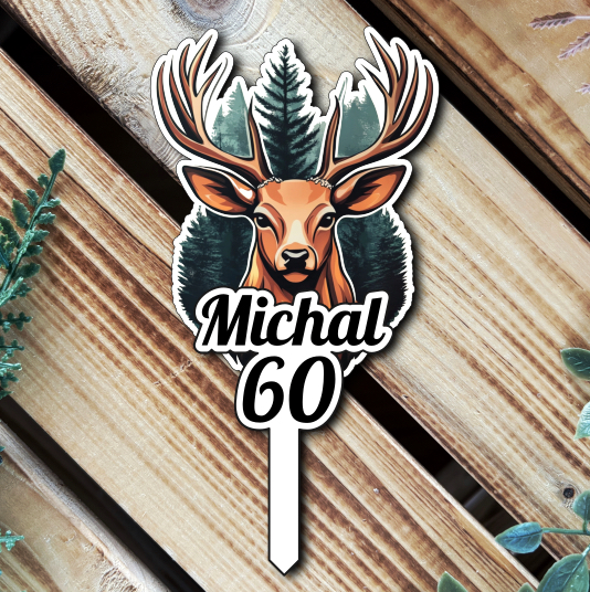 Zápich do dortu - Jelen se jménem a rokem