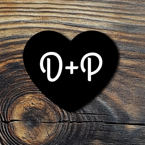 Svatební brož s iniciály