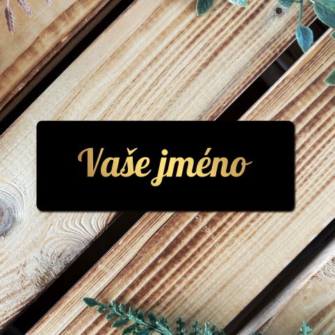 Jmenovka na dveře (různé styly písma)