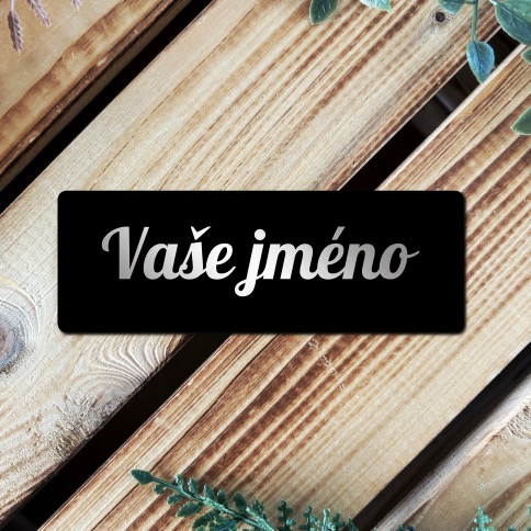 Jmenovka na dveře (různé styly písma)