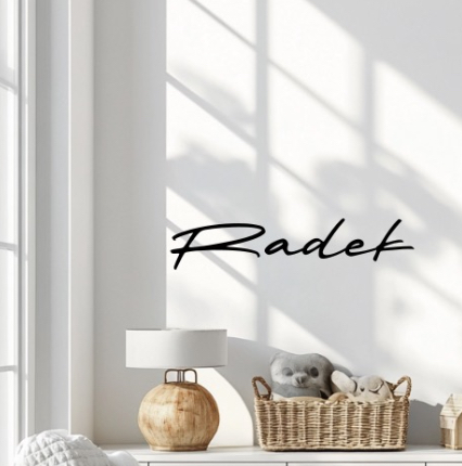 Vinylová samolepka - Jméno na přání