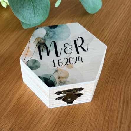 Krabička na snubní prstýnky