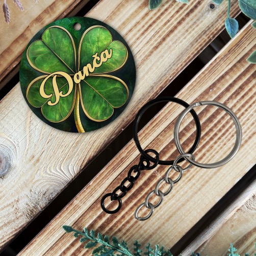 Přívěsek - Čtyřlístek se jménem