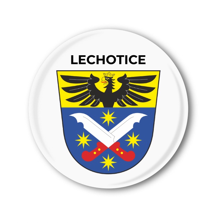 Připínací placka se znakem vaší obce