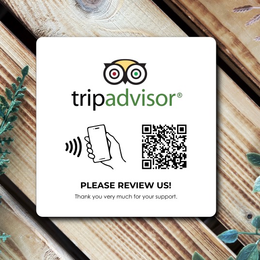 NFC destička pro TripAdvisor recenze
