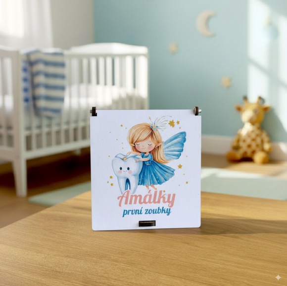 Dřevěná krabička na první zoubky