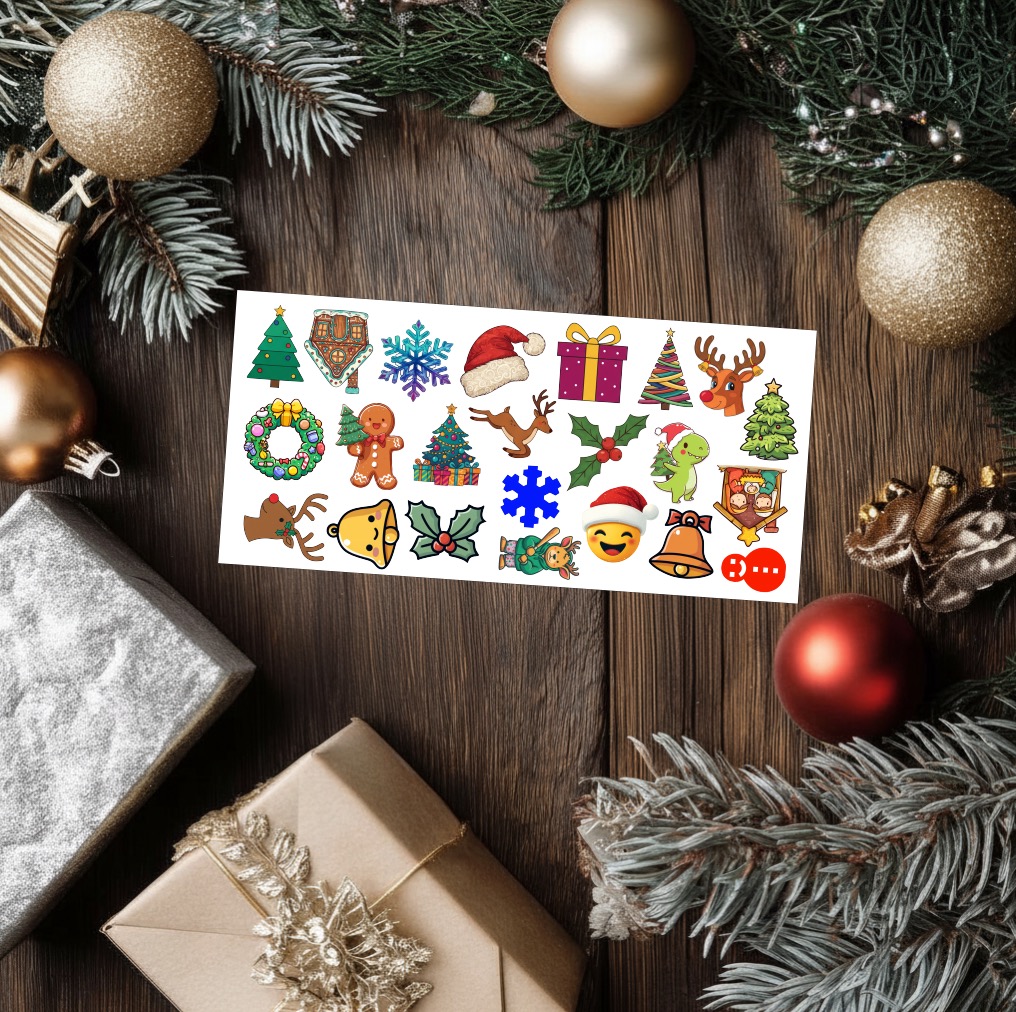 Dočasné tetování - Vánoční motivy
