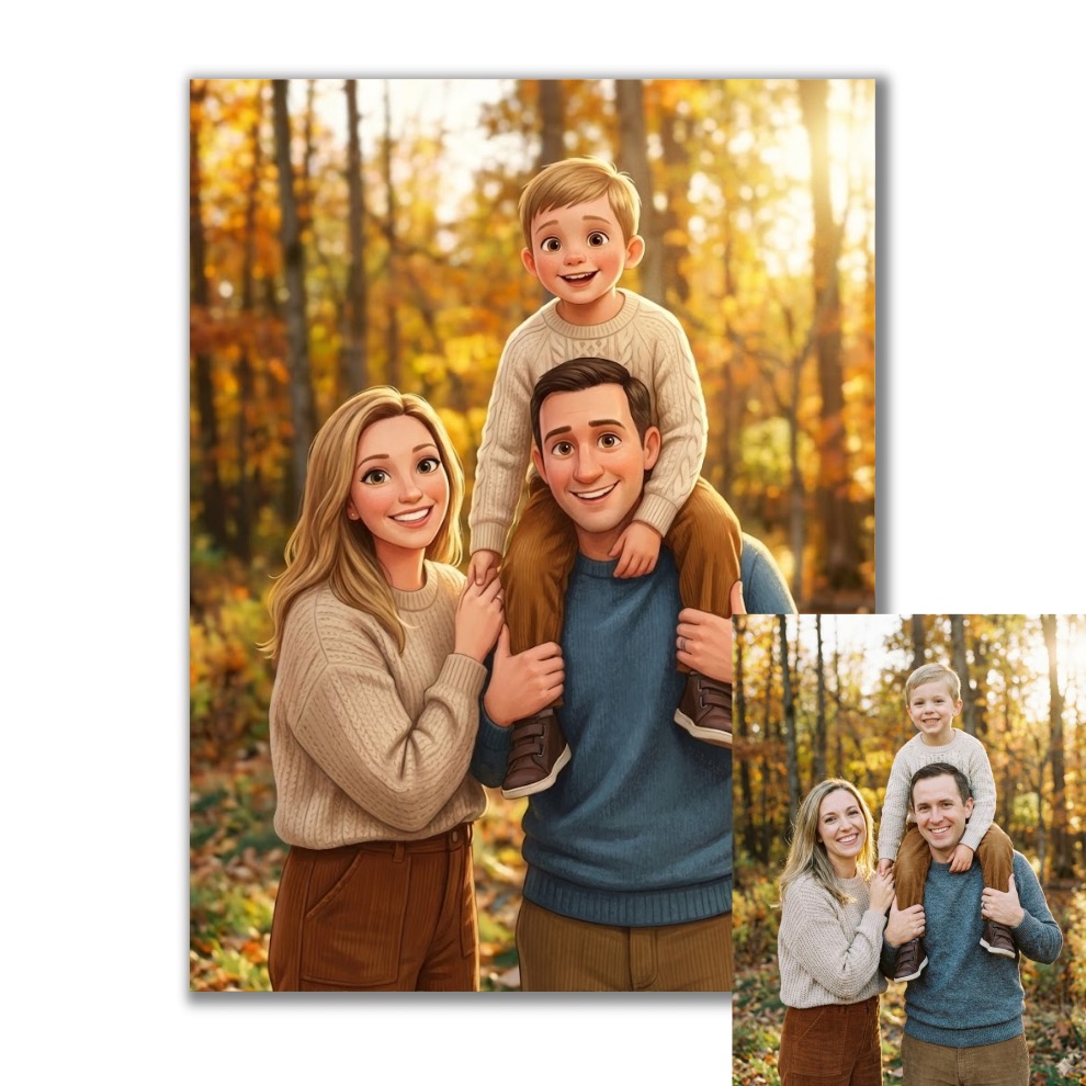 Obraz na plátně v Disney stylu podle vaší fotky