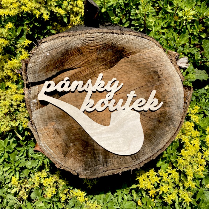 Dřevěný nápis - pánský koutek