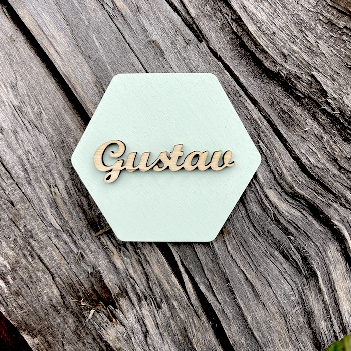 3D jmenovky - osmihran