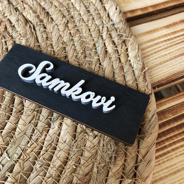 3D jmenovka na dveře