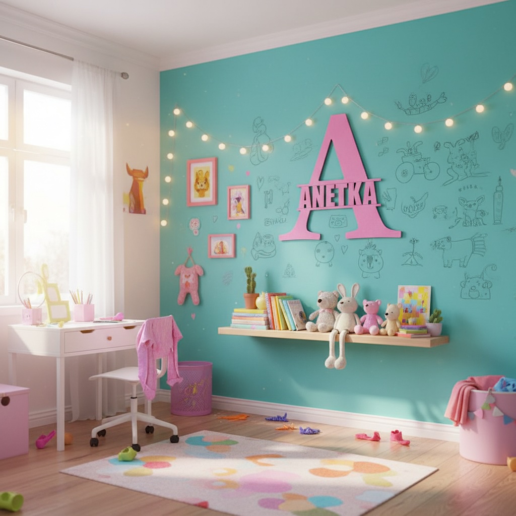 Jméno s písmenem a barvou na přání