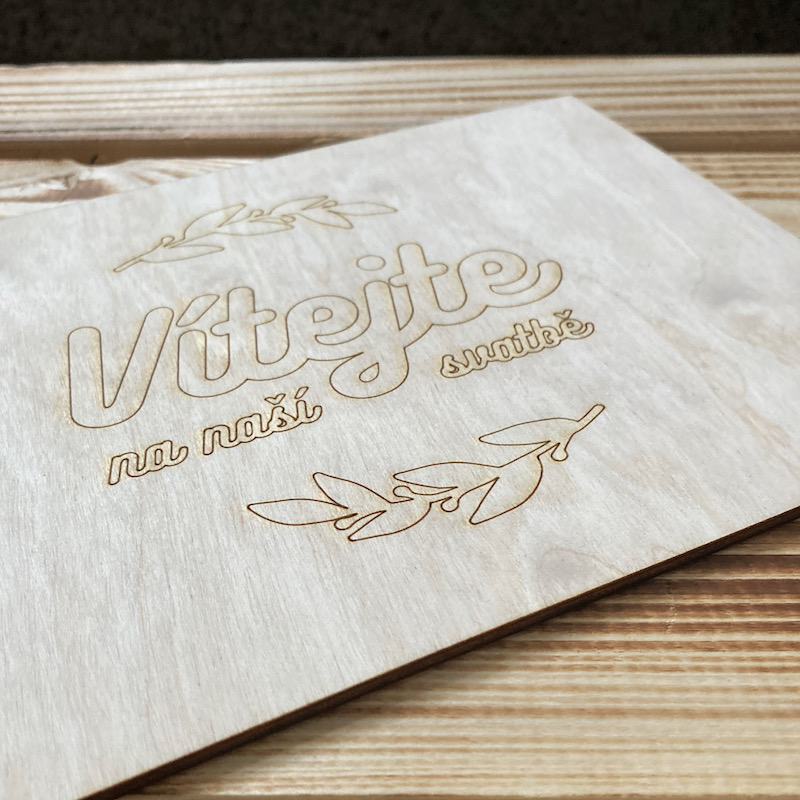 Svatební uvítací cedule