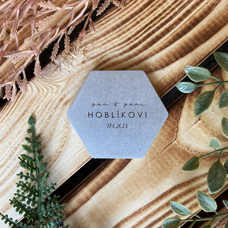 Svatební magnetky (stříbrné)