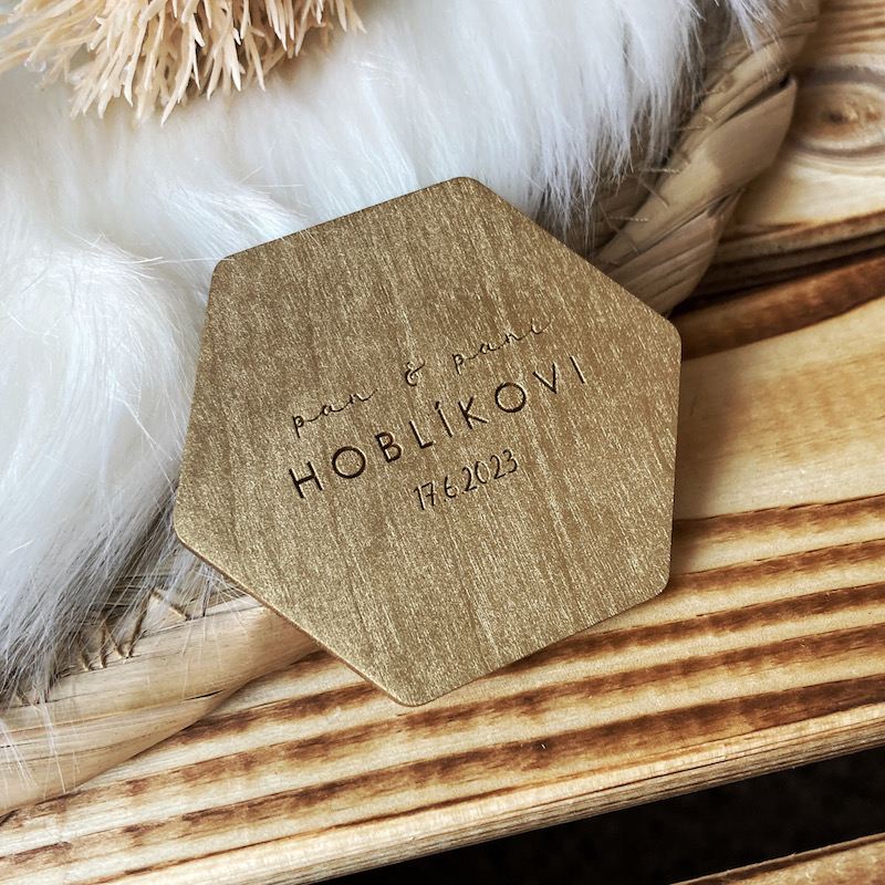 Svatební magnetky (zlaté)