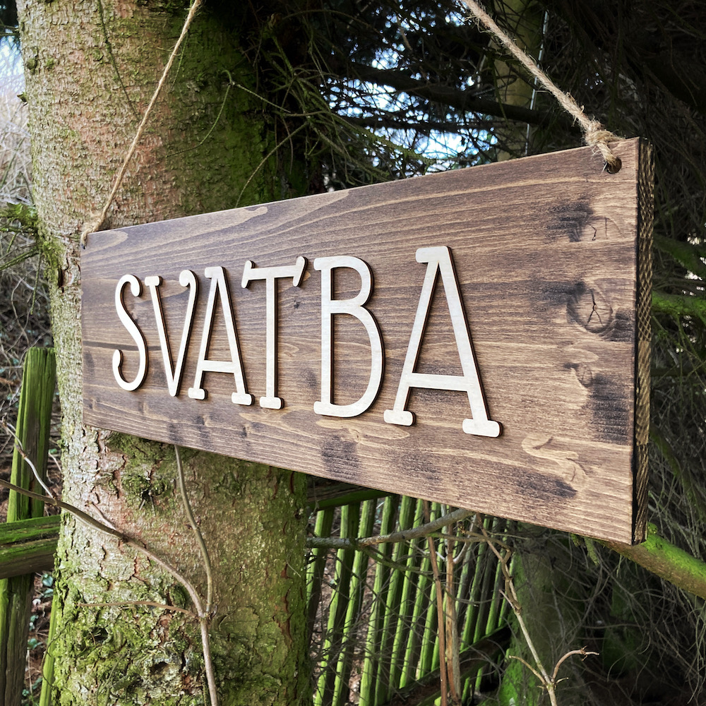 Svatební cedule - SVATBA