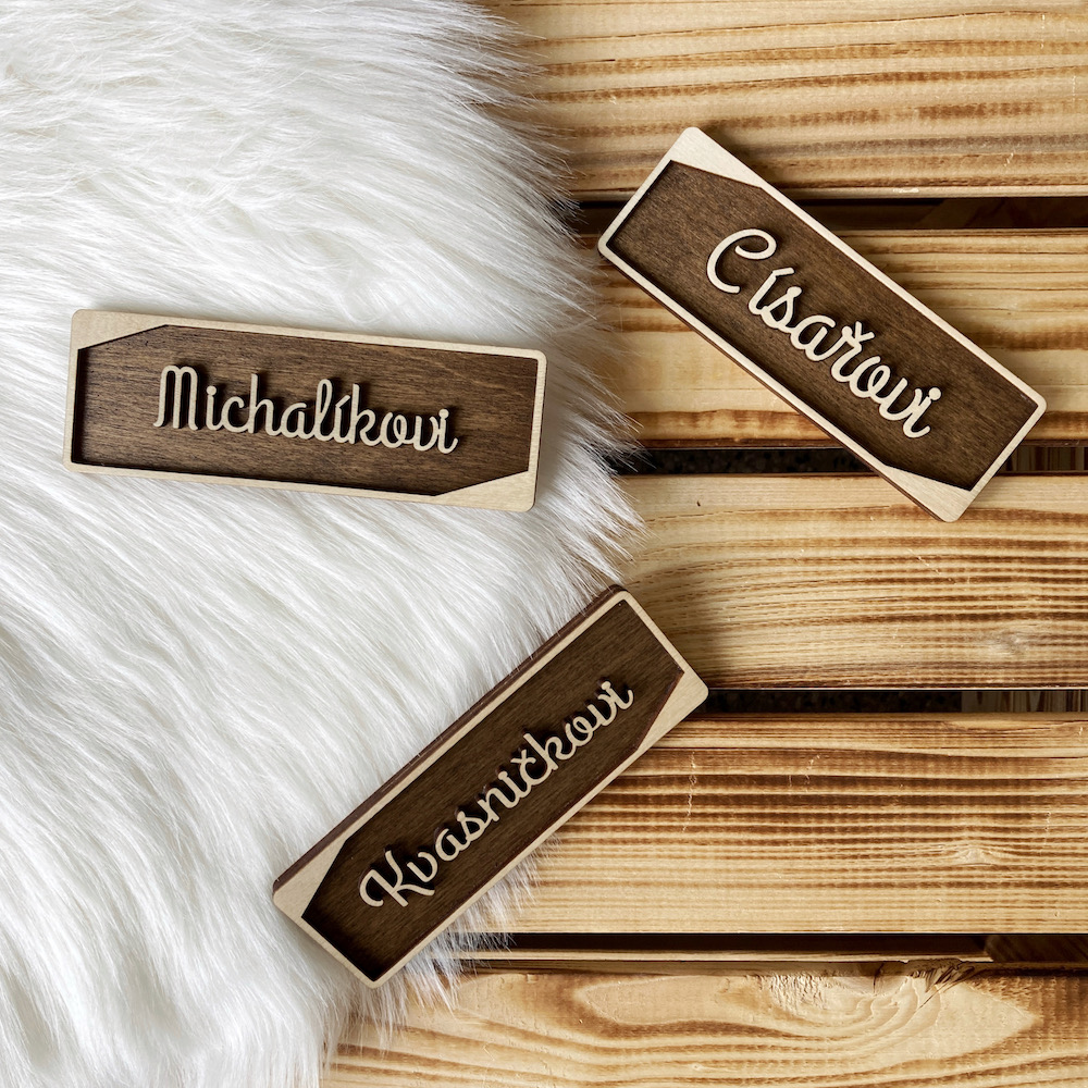 3D jmenovka na dveře