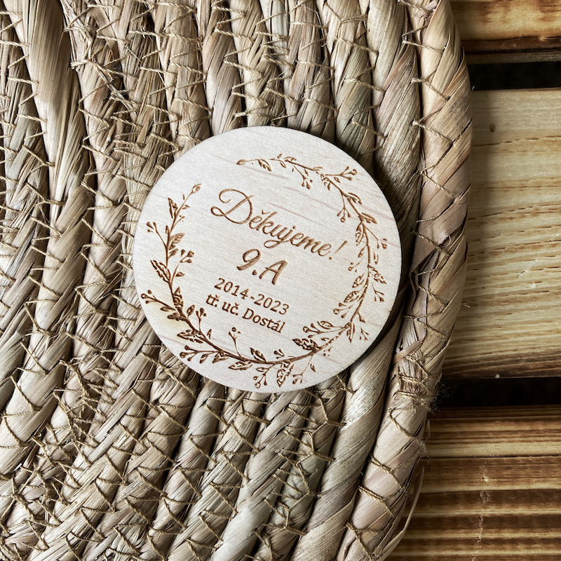 Upomínkové magnetky pro žáky