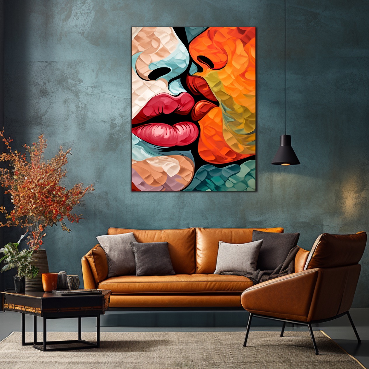 Obraz na plátně - Polibek