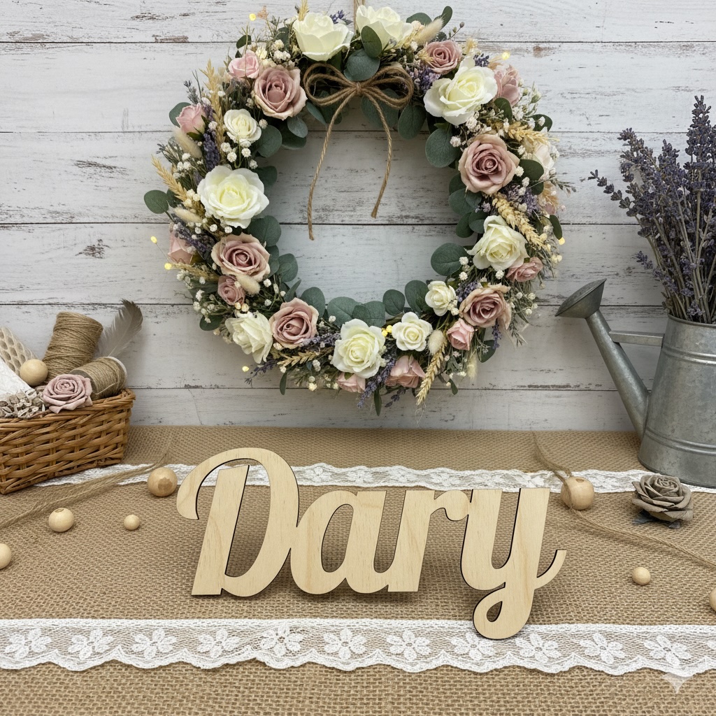 Dřevěný nápis - Dary