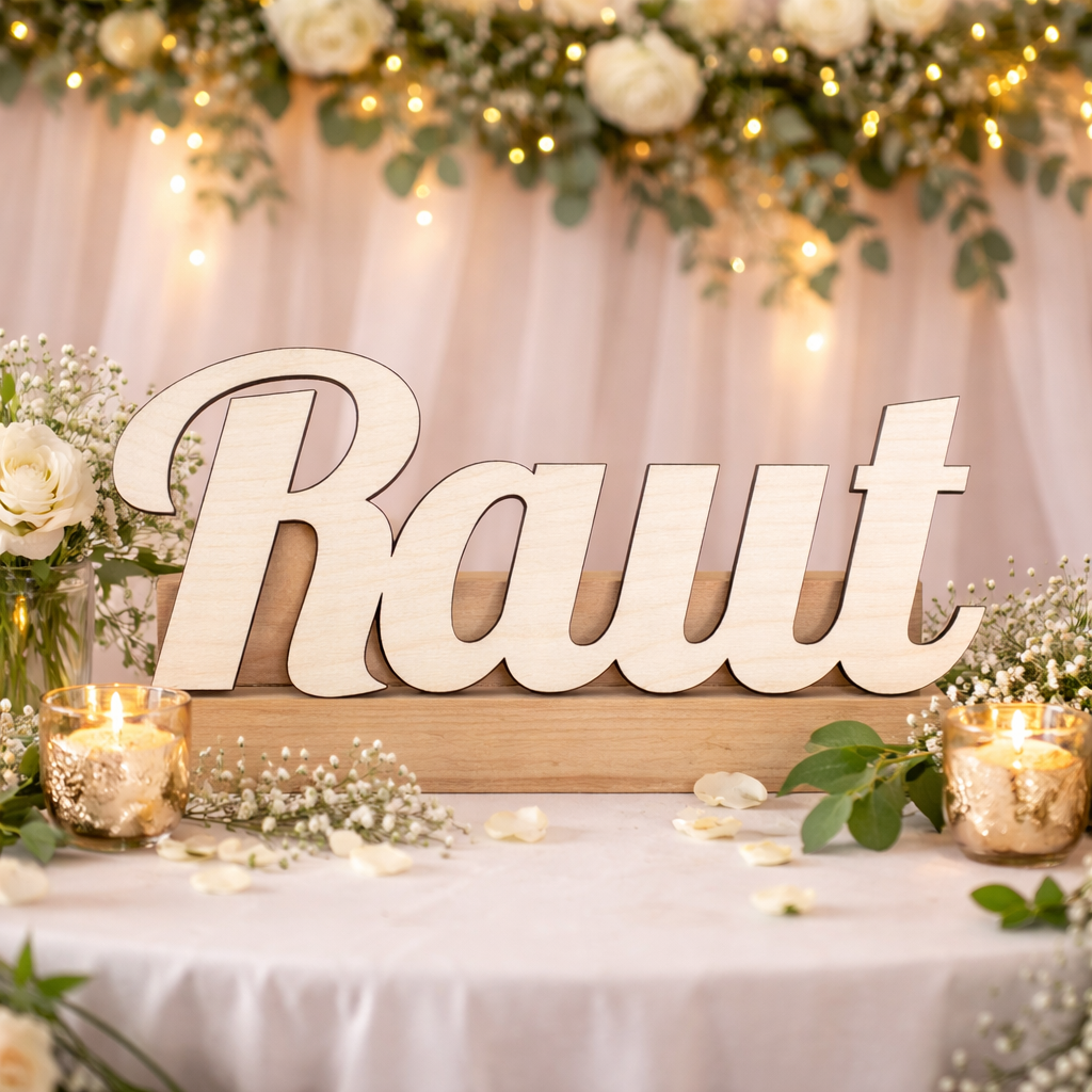 Dřevěný nápis - Raut