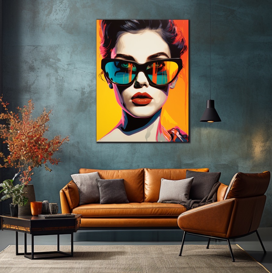 Pop-Artový obraz - Žena