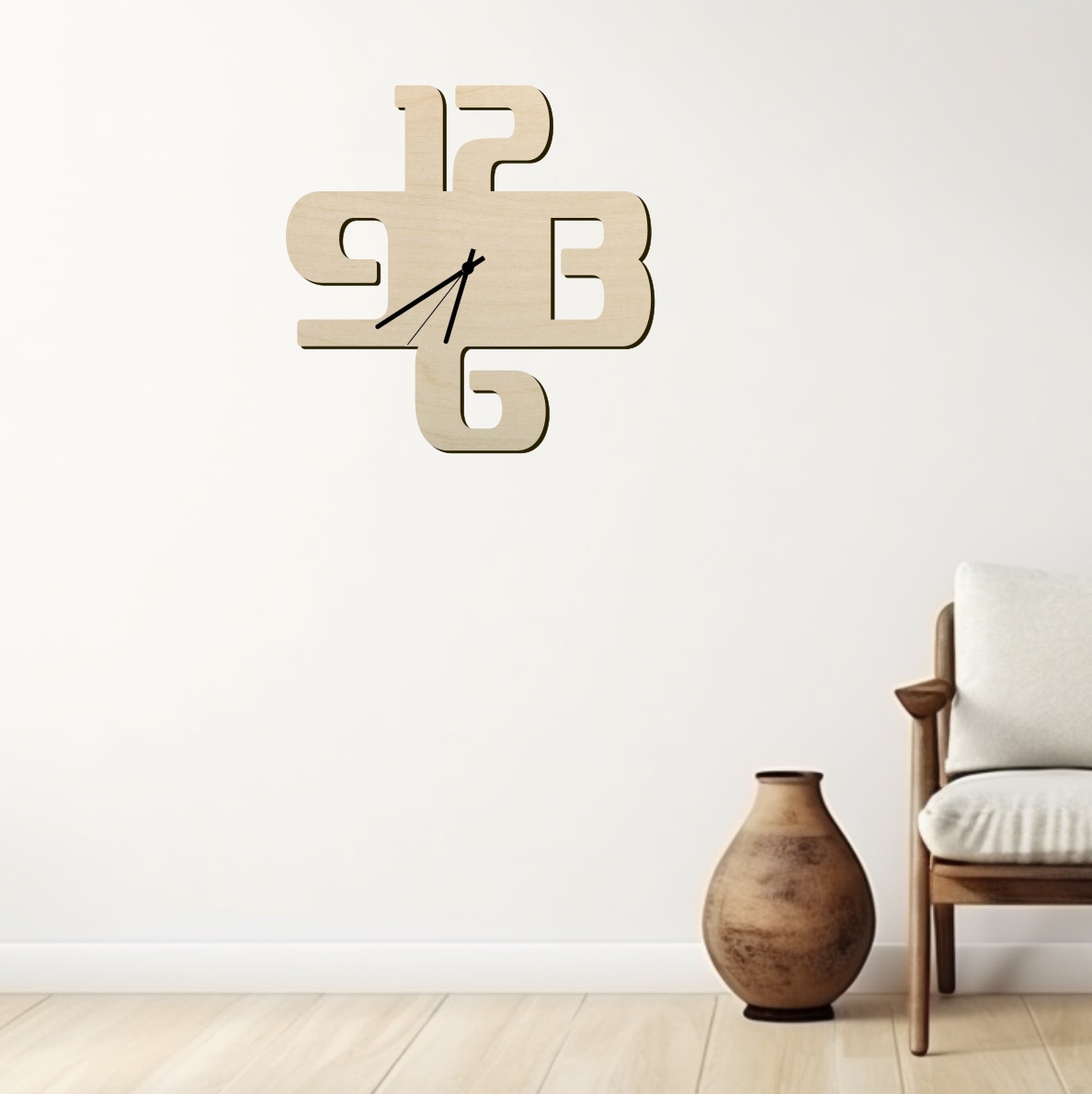 Dřevěné designové hodiny