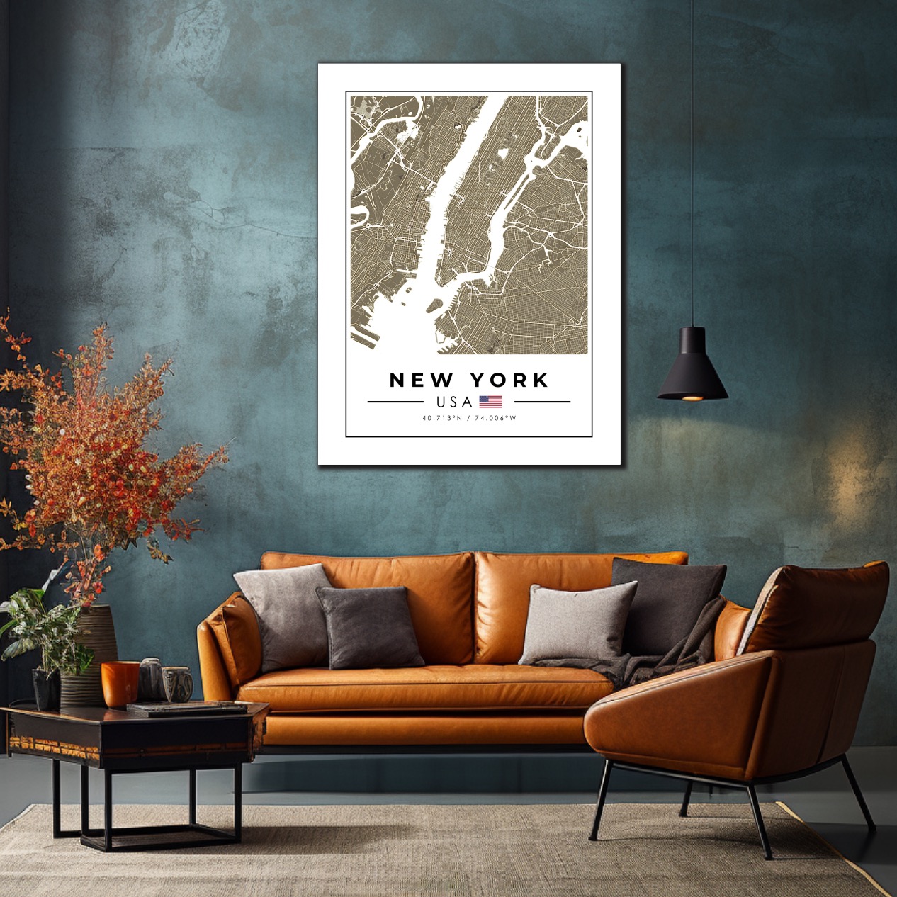 Minimalistická mapa vašeho města