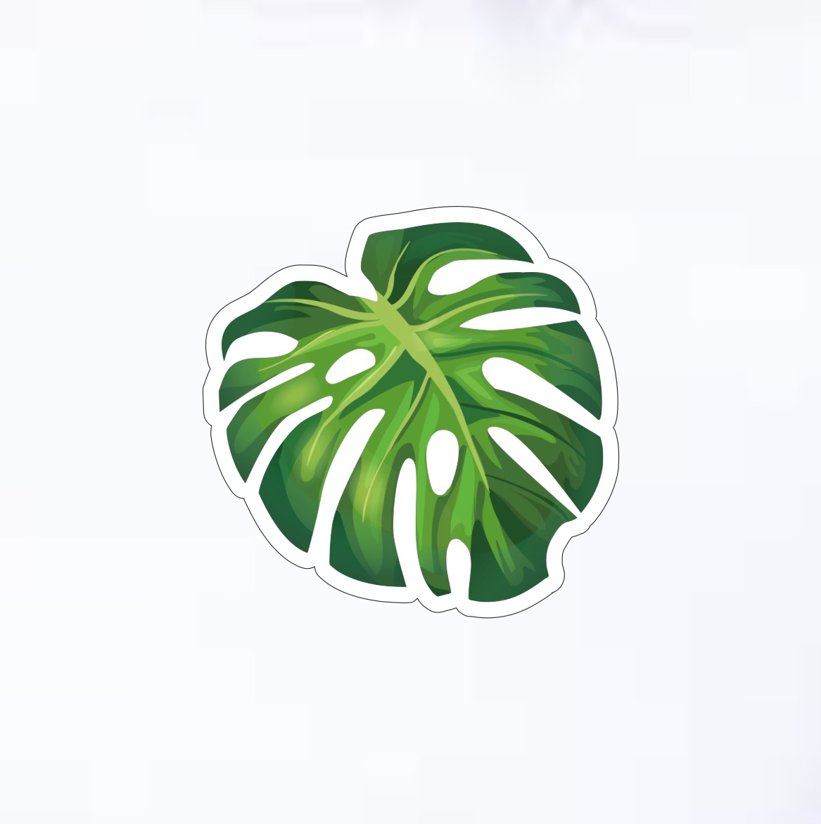 Dřevěná brož - List monstery