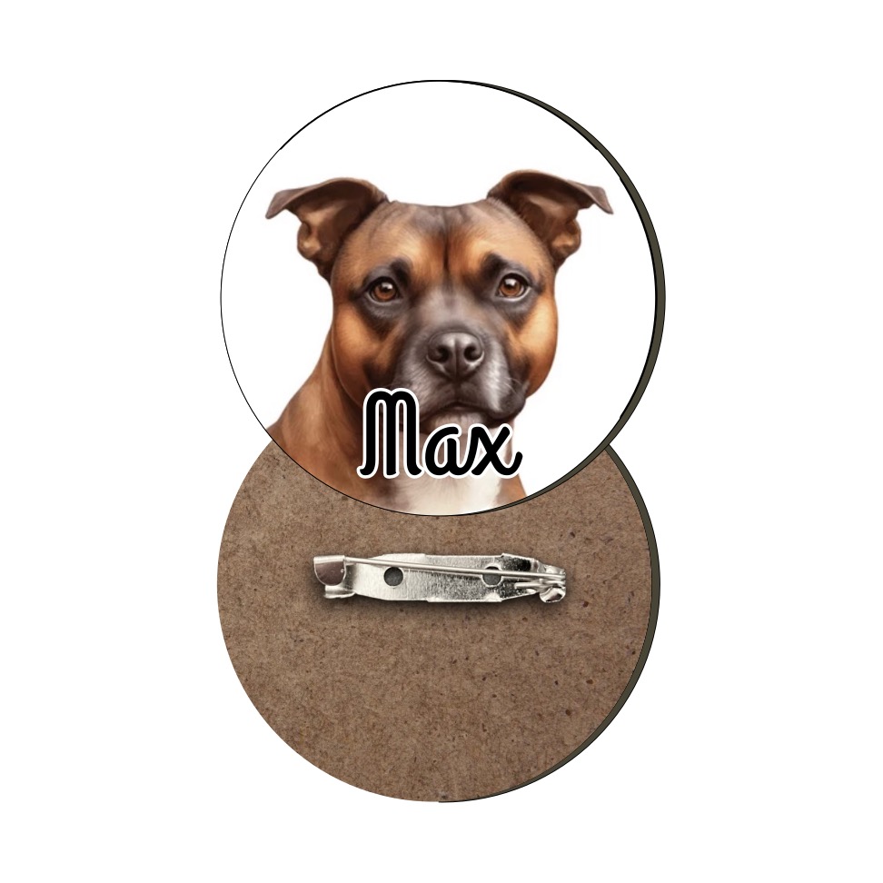 Dřevěná brož - Staford