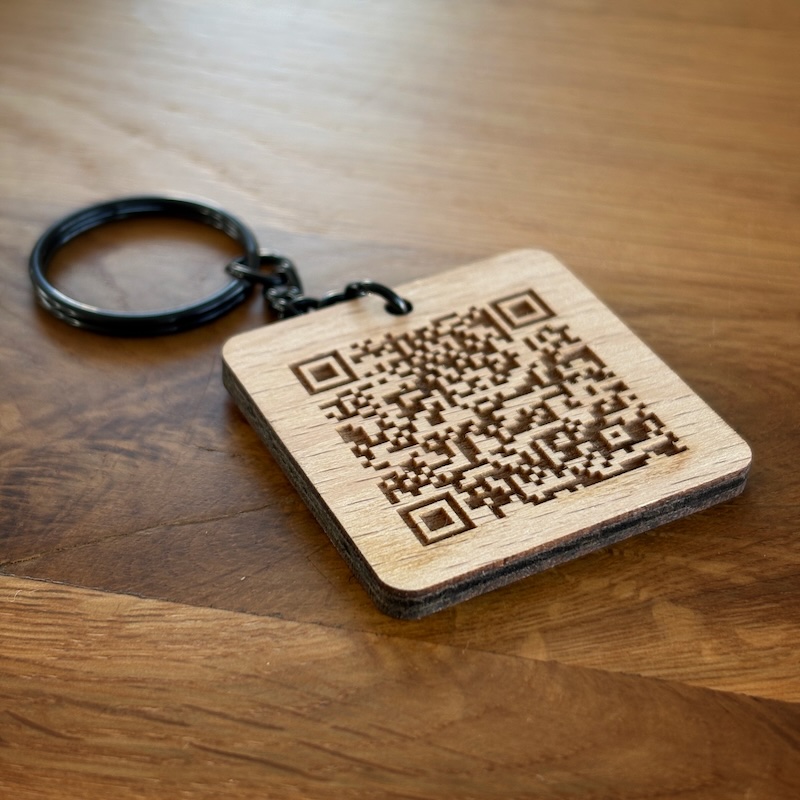 Přívěsek s QR kódem pro přijímání plateb