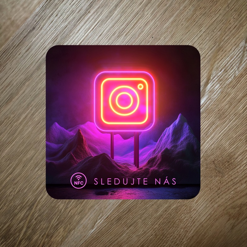 NFC destička pro Instagram