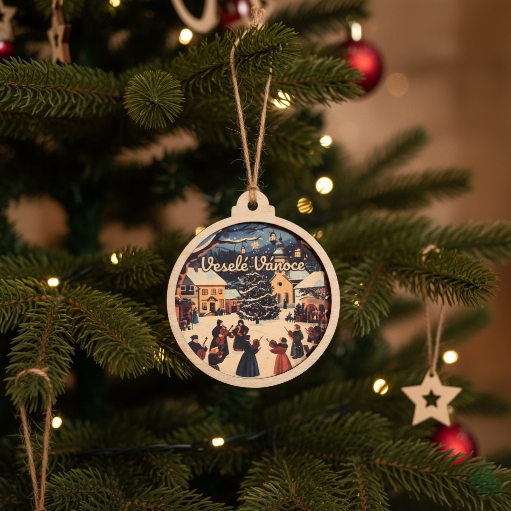 Ozdoba hrající vánoční koledy