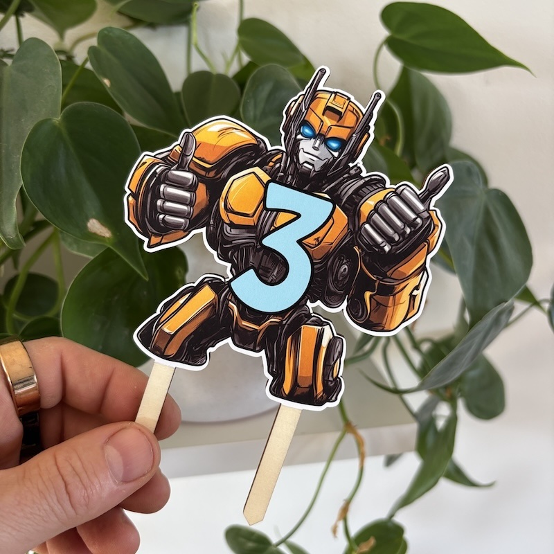Zápich do dortu - Transformer s rokem