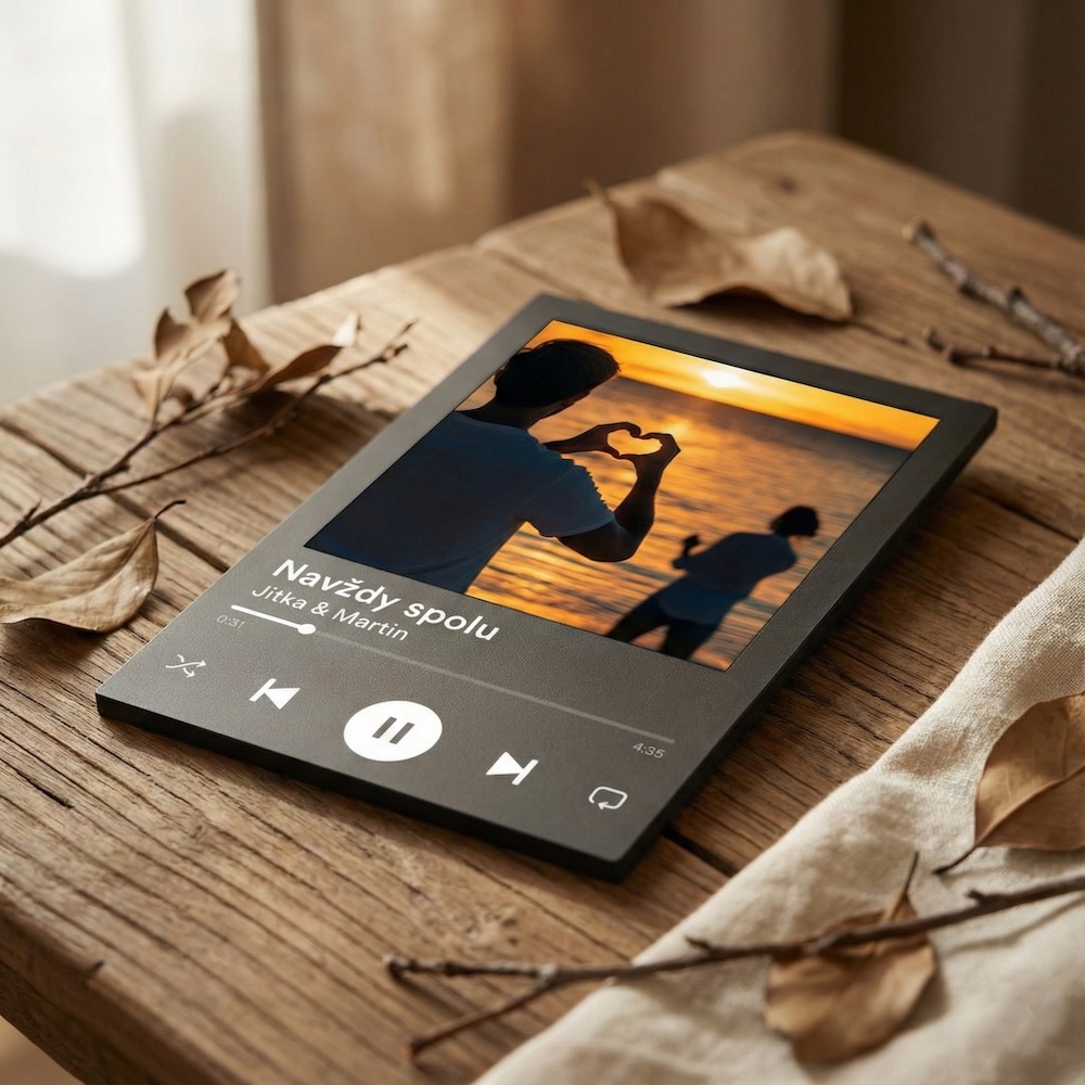 NFC plaketa - Fotka s písničkou