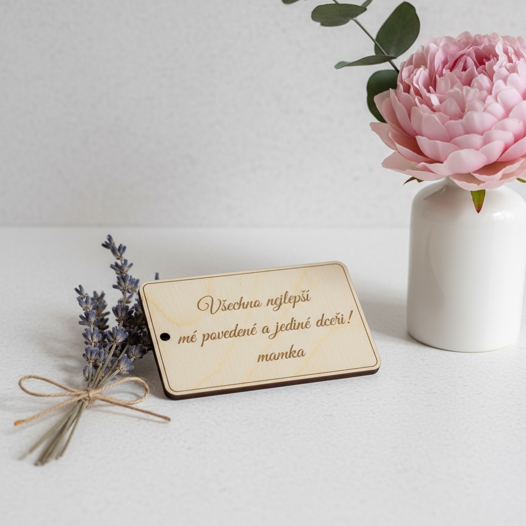 Dřevěné věnování