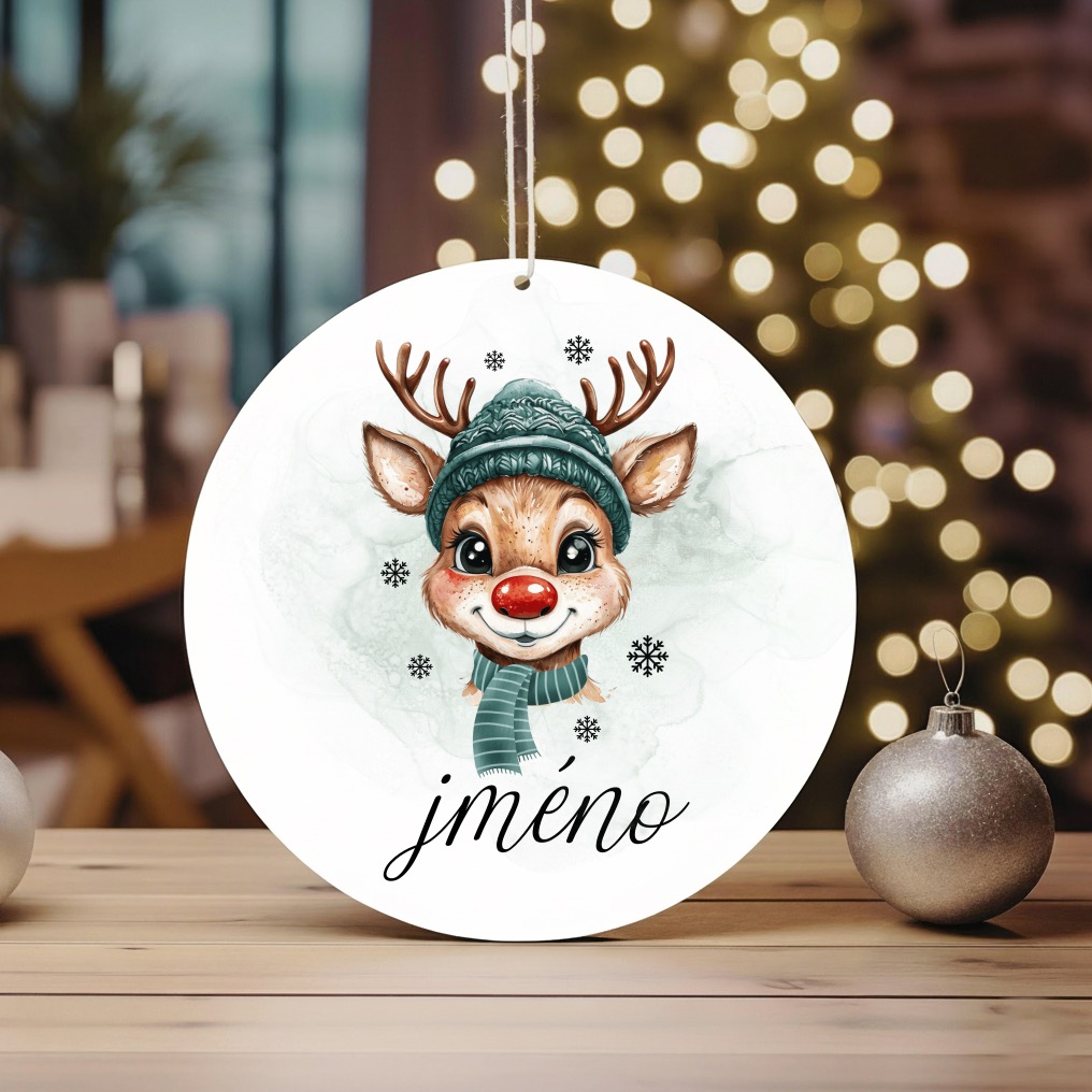 Vánoční ozdoba se jménem