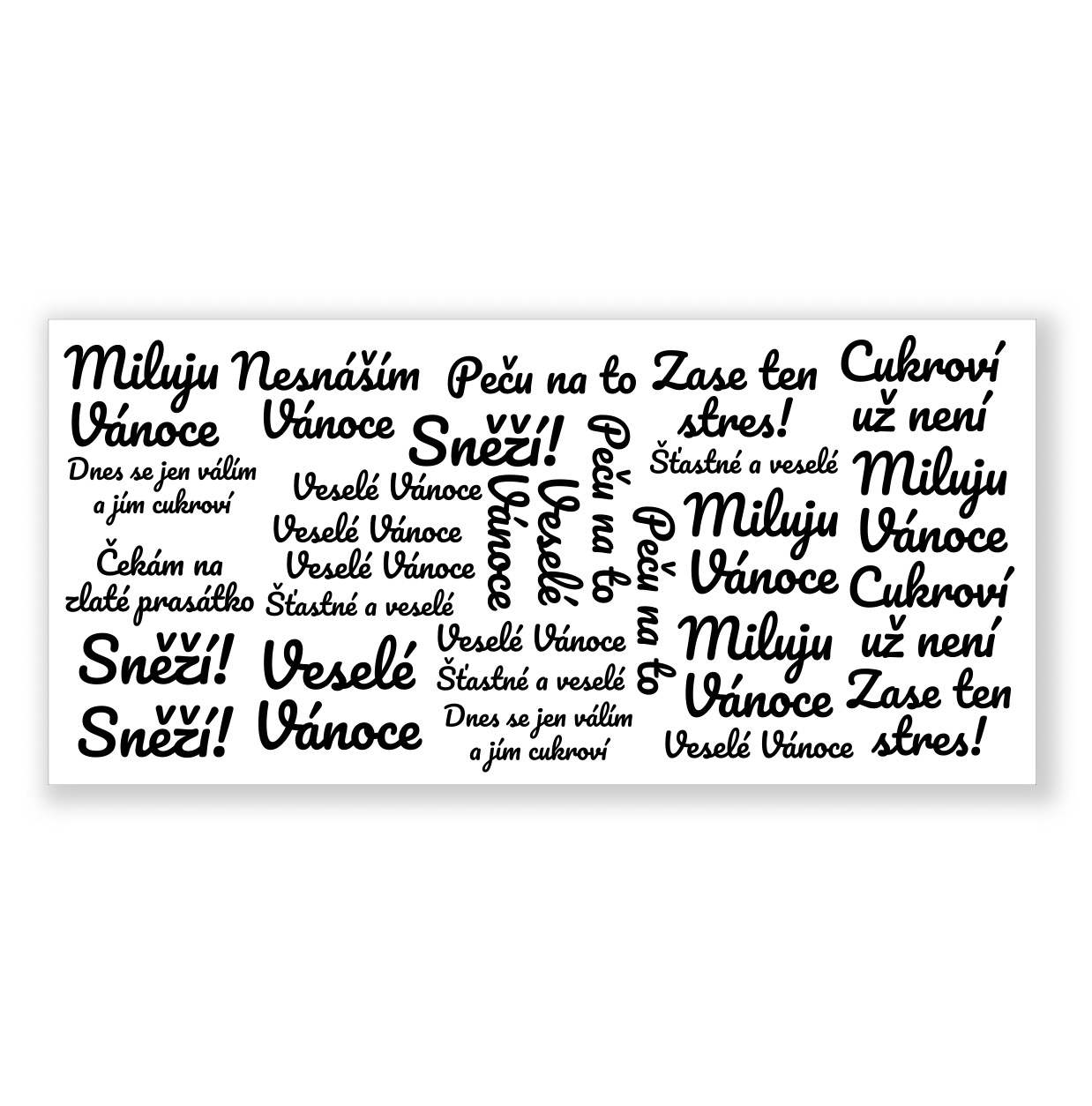 Dočasné tetování - Vánoční hlášky