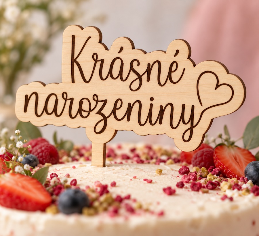 Zápich do dortu - Krásné narozeniny