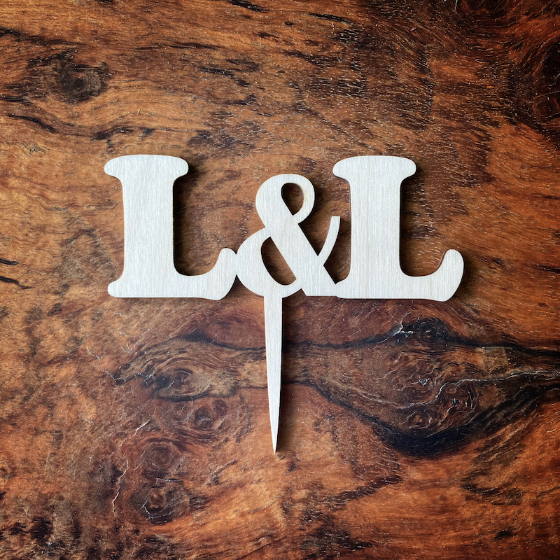 Zápich do dortu - Iniciály