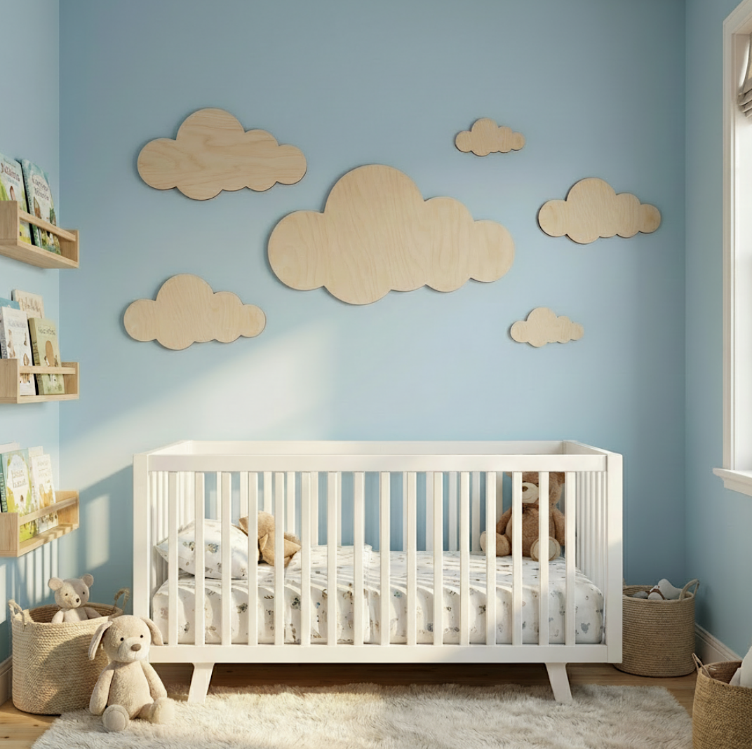 Dekorace - Dřevěný mrak 