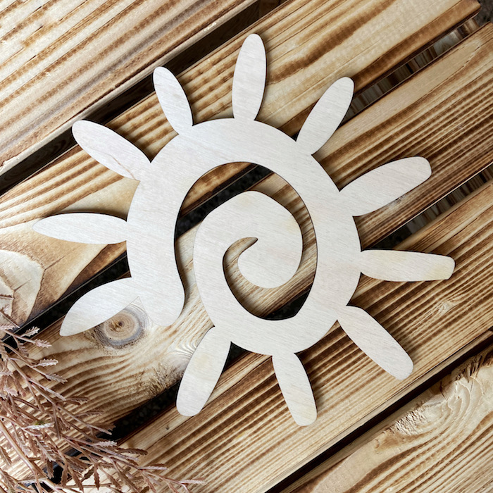 Dřevěné sluníčko