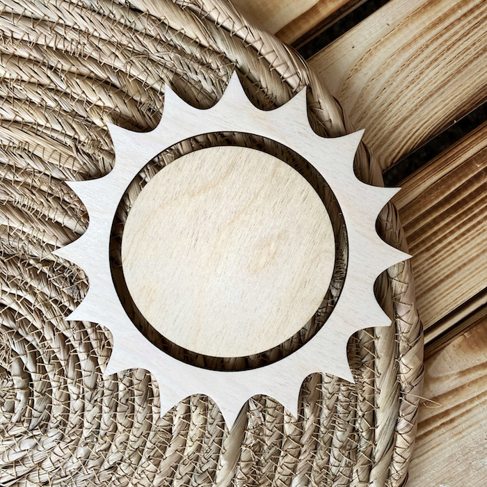 Dřevěné sluníčko