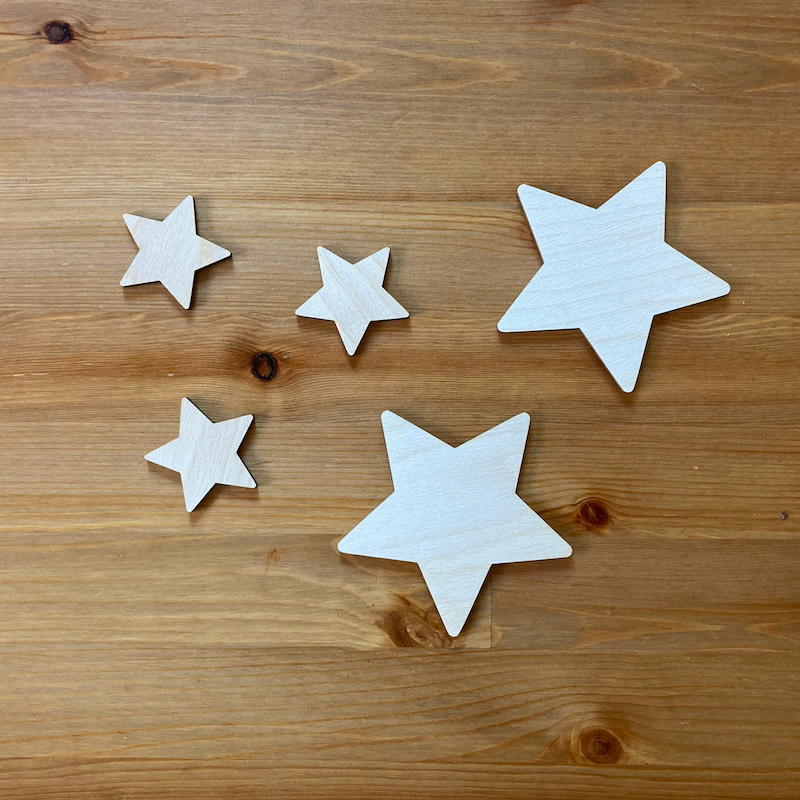 Dřevěná hvězdička