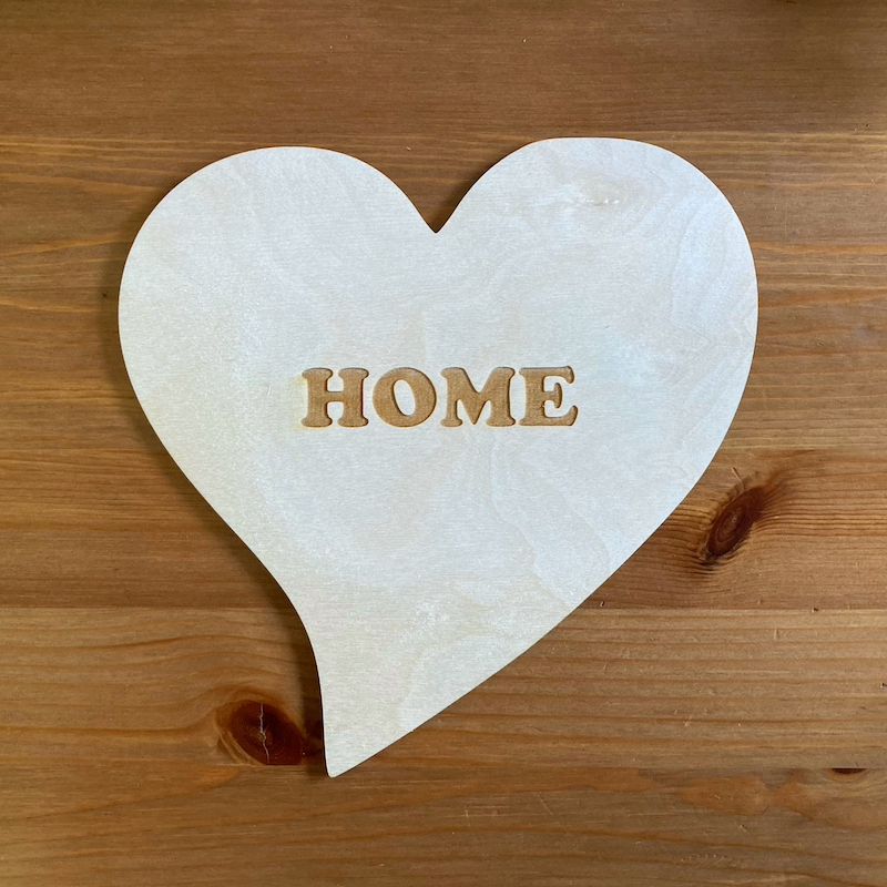 Dřevěné srdce - HOME