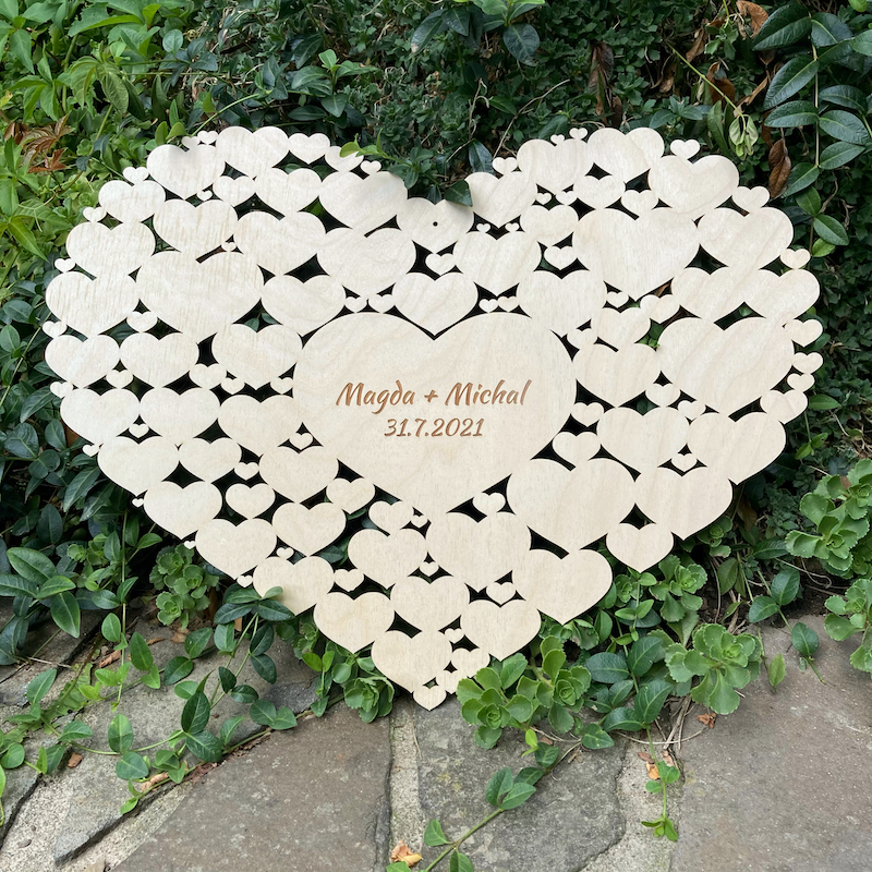 Kniha hostů - srdce