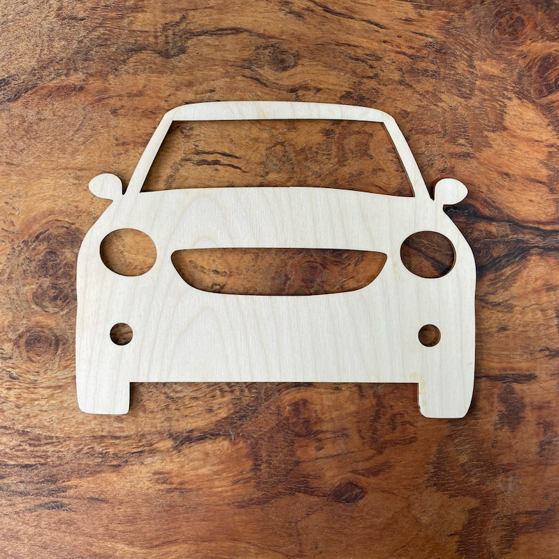 Dřevěná dekorace - auto