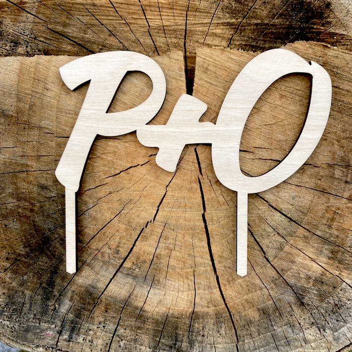 Zápich do dortu - Iniciály