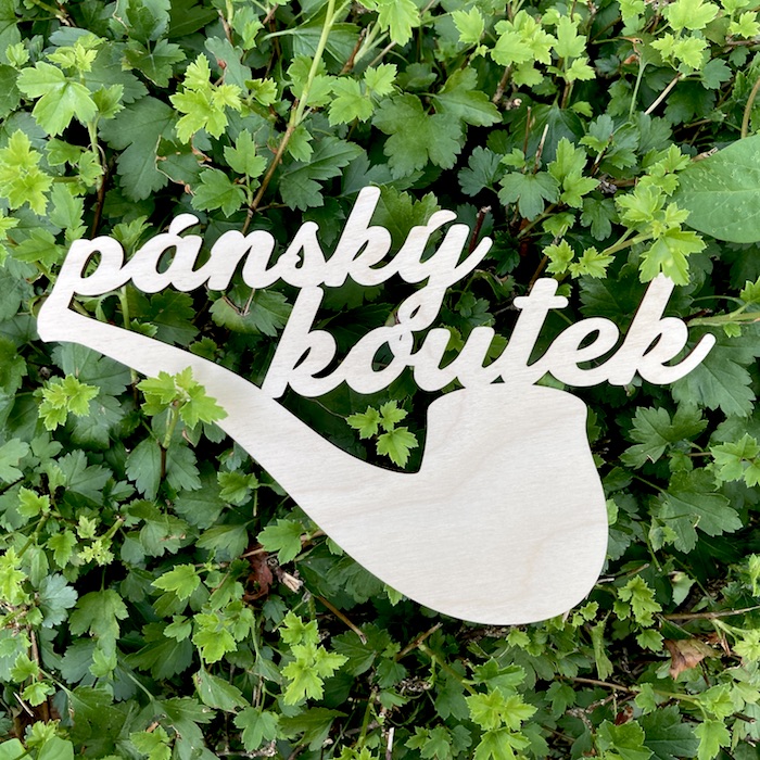 Dřevěný nápis - pánský koutek
